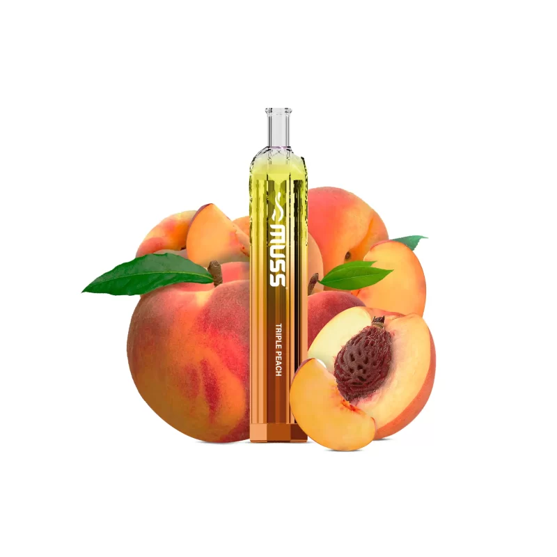 MUSS CRYSTAL TRIPLE PEACH 800puff