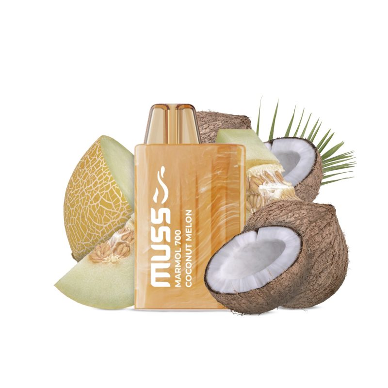 Descubre el paraíso del vapeo con el nuevo MUSS MARMOL COCOMELON 700puff. Una explosión tropical de sabores frescos de coco y melón en cada calada. Perfecto para aquellos que buscan una experiencia refrescante y deliciosa. Encuéntralo en nuestras tiendas físicas de Coin y Marbella. ¡Únete a la revolución del vapeo! #vapeo #mussmarmor #cocomelon #700puffs