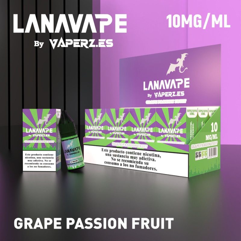 LANAVAPE 10ml Grape Passion Fruit